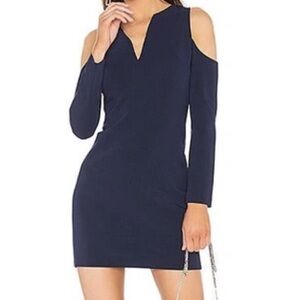 Alice & Olivia Niko Navy Blue Bodcon Cocktail Dress - Size 2